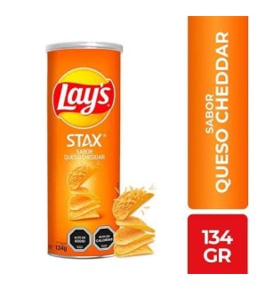 LAYS STAX CHEDDAR 134G LAYS STAX CHEDDAR 134G